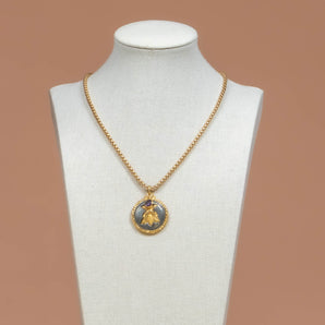 Flourish Two Toned Bee Necklace