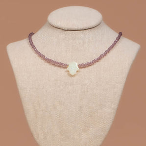 Pink Hamsa Petite Choker