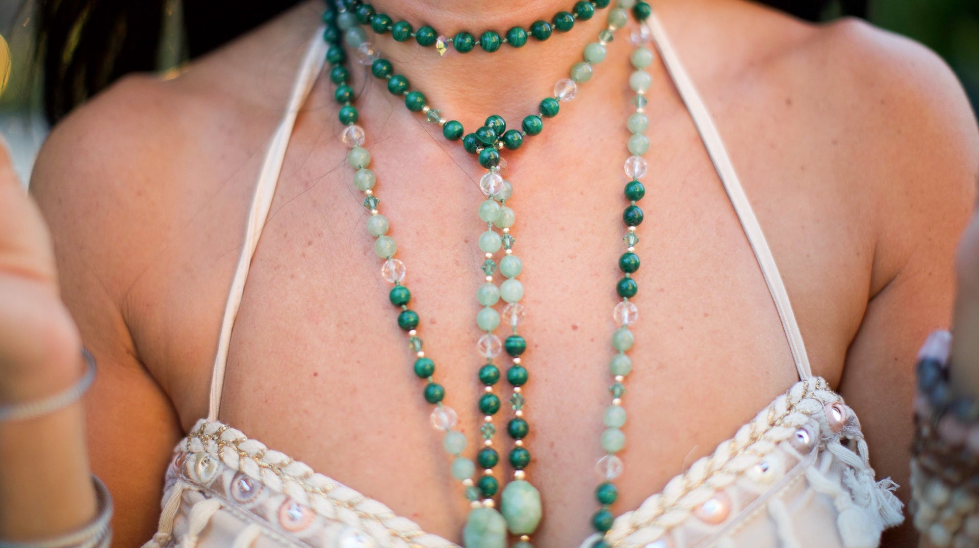 How to Accessorize a Deep V-Neck Dress  Be The Light Malas