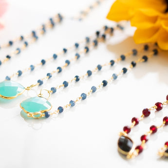 Pebble Gem Necklaces