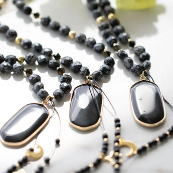 Handmade gemstone mala beads