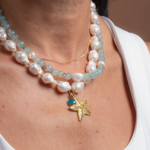 Chalcedony Gemstone Necklace