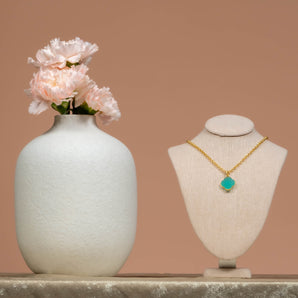 Amazonite Pendant Gem Necklace