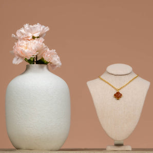 Sandstone Pendant Gem Necklace