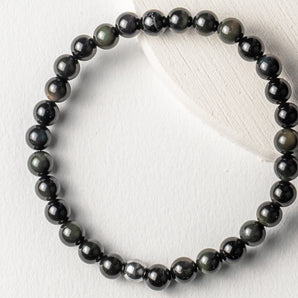 Men's Obsidian Petite Bracelet