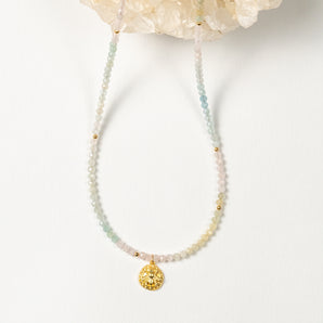 Aria Morganite Bee Necklace