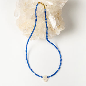 Blue Hamsa Petite Choker