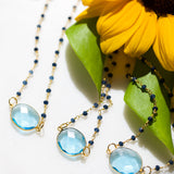 Blue Topaz and Sodalite