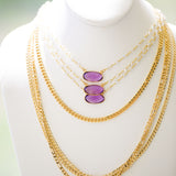 Amethyst and Clear Quartz Necklace