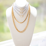 Moonstone and Blue Topaz Necklace