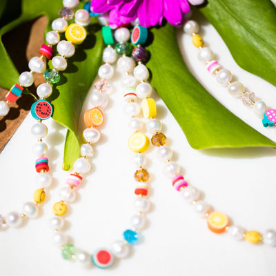 Rainbow Fruit Pearls Necklace