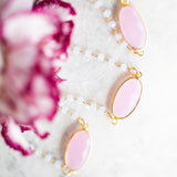 Pink Chalcedony- Opalite Pebble Gem